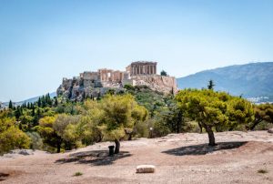 la colline de la Pnix à Athènes